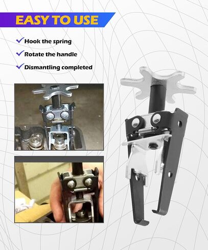 Spring Compressor Tool,Car Accessories Valve Spring Compressor,Automotive Tools,Valve Spring Tool Removes Value Springs Without Remove Cylinder Head,Universal Fit for Most Car,Van,Truck in Saudi Arabia