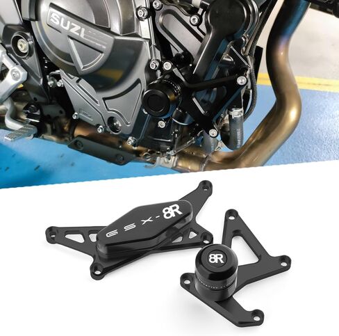 GSX-8R الإطار المنزلقات تناسب GSX 8R 2024 2025 2026 + | GSX8R انخفاض الحماية من انزلاقات تحطم حماية 2025 GSX 8R المتساقط حامي 2025 GSX8R الملحقات BK in Saudi Arabia