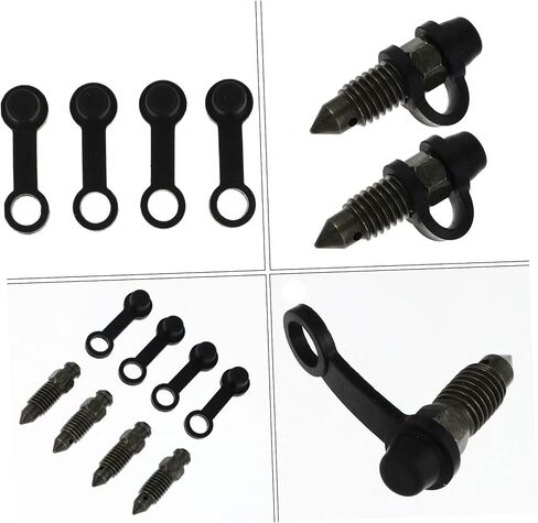4 Sets Motorcycle Brake Bleeder Screw with Dust Caps for Caliper and Pump Maintenance in Saudi Arabia