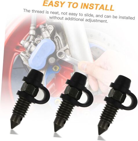 4 Sets Motorcycle Brake Bleeder Screw with Dust Caps for Caliper and Pump Maintenance in Saudi Arabia