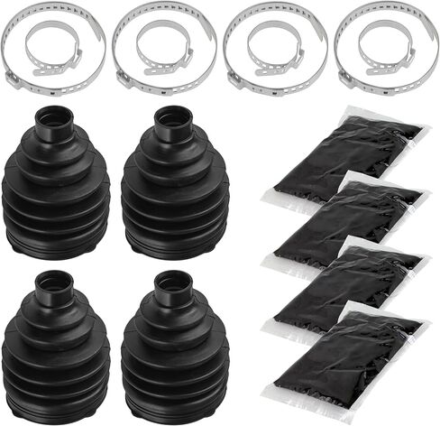 Caltric 2 Front Axle Inner and Outer CV Boot Kit Compatible with Polaris Sportsman X2 500 700 800 2007 2008 2009 in Saudi Arabia