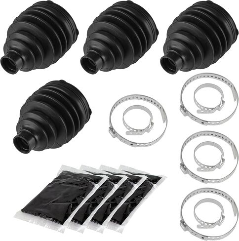 Caltric 2 Front Axle Inner and Outer CV Boot Kit Compatible with Polaris Sportsman X2 500 700 800 2007 2008 2009 in Saudi Arabia