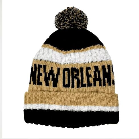 Minnesota Beanie Knit Hat with Pom Winter Cuffed Cap Sport Fans Gift in Saudi Arabia