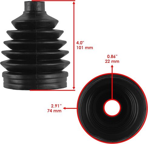 Caltric 2 المحور الخلفي Outer CV Kit Texmable مع Polaris RZR S 800 EFI 2011 2012 2013 2014 in Saudi Arabia