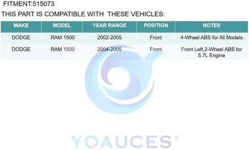 515073 محور العجلات الأمامية وتجميع الحامل ل Dodge RAM 1500 2002 2003 2004 ، 5 Lug w/ABS in Saudi Arabia