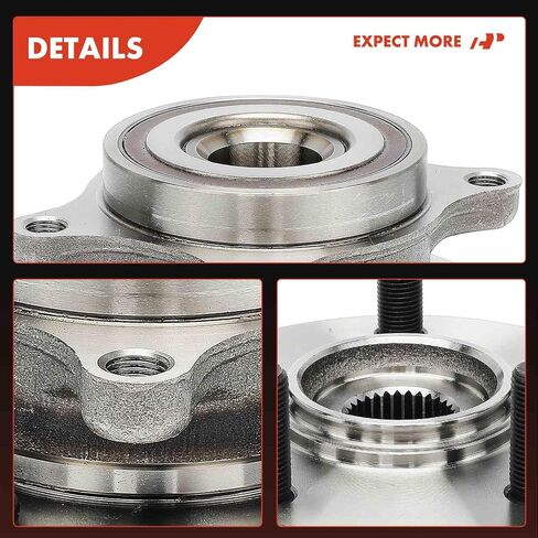 A-Premium 2 X Work Wheel Bearing and Hub Assembly مع 5-Lug متوافق مع Acura RL 2005-2012 ، AWD فقط in Kuwait