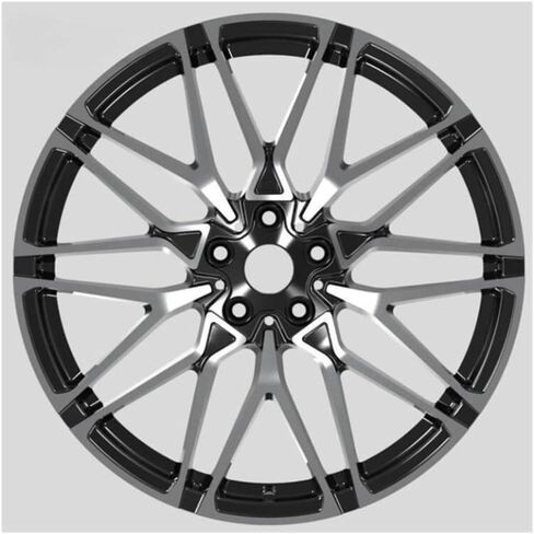 20/12/22 بوصة الحافات المزورة - عجلات سبيكة مزورة خفيفة الوزن ، 5x120/5x112 ، متوافقة مع BMW X5/X6/X7/X5M/X6M/X7M 1PCs ، التكوين الأمامي والخلفي (22in.) in Saudi Arabia