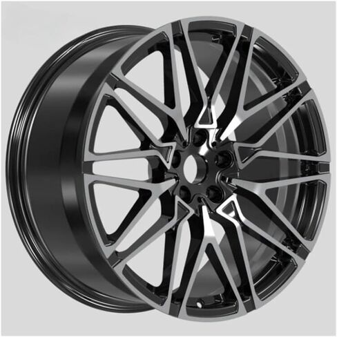20/12/22 بوصة الحافات المزورة - عجلات سبيكة مزورة خفيفة الوزن ، 5x120/5x112 ، متوافقة مع BMW X5/X6/X7/X5M/X6M/X7M 1PCs ، التكوين الأمامي والخلفي (22in.) in Saudi Arabia
