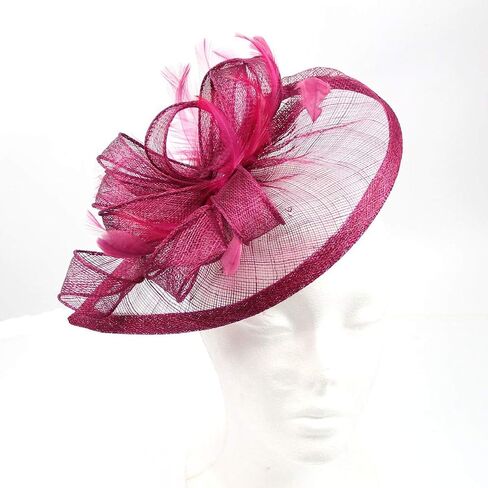 Orcle Sinamay Fascinator Pillbox Hat Headband Hair Clip for Cocktail Tea Party in Kuwait