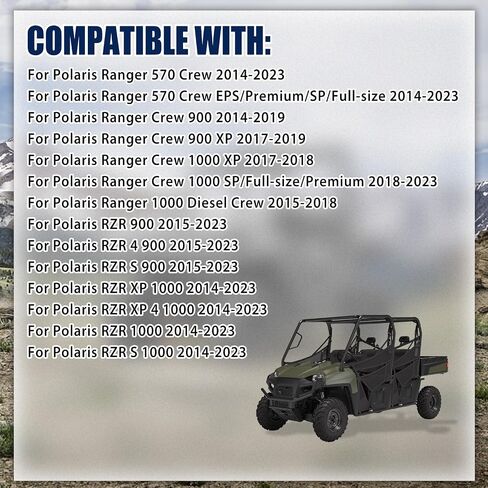 حامل عمود المروحة الخلفية الأمامية حاملة وحامل U-coint مع Polaris Ranger RZR 570 900 1000 استبدال 3514806 3515075 3514900 in Kuwait