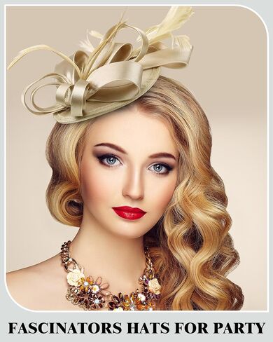 JaGely 6 Pack Fascinators Hats for Women Garden Tea Party Hats Bulk Vintage Multipack Derby Wedding Flower Cocktail Mesh Feathers Hair Clip for Christmas Party (Purple, Black, Gold, Green, Navy, Pink) in Saudi Arabia