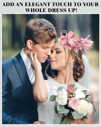 JaGely 6 Pack Fascinators Hats for Women Garden Tea Party Hats Bulk Vintage Multipack Derby Wedding Flower Cocktail Mesh Feathers Hair Clip for Christmas Party (Purple, Black, Gold, Green, Navy, Pink) in Saudi Arabia