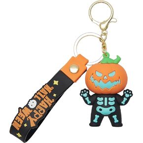 Funny Cute Keychain for Halloween Charms for Bag Purse Halloween Basket Stuffers Key Chain Gifts for Kids in Kuwait