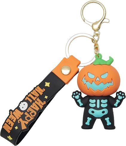 Funny Cute Keychain for Halloween Charms for Bag Purse Halloween Basket Stuffers Key Chain Gifts for Kids in Kuwait
