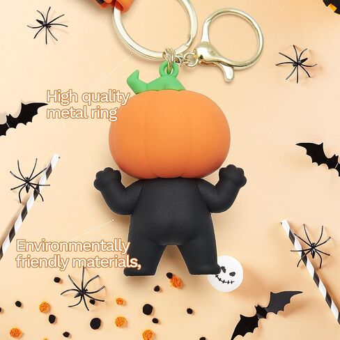 Funny Cute Keychain for Halloween Charms for Bag Purse Halloween Basket Stuffers Key Chain Gifts for Kids in Kuwait