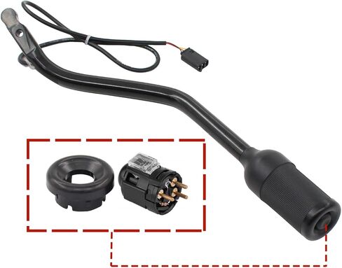 Motoku Transmission Gear Syfter Lever W/Overdrive Switch Knob for Ford F-350 F-250 F-150 1992-1997 Bronco 1992-1996 F-250 HD 1997 in Saudi Arabia