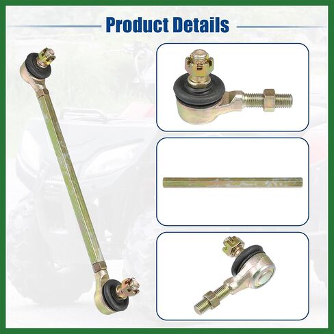 Motoforti 22cm 8.66 "توجيهات التوجيه ROD BALL TIN COIND ROD TELL FING لـ 50CC 70CC 90CC 110CC 125CC 150CC 200CC 250CC ATV Four Quad - Pack of 1 -Lasting in Saudi Arabia