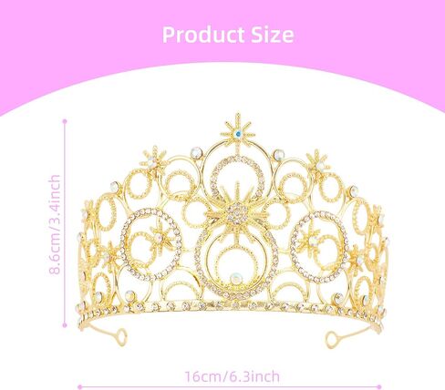 Women Halloween Costume Accessories, Crystal Crown Rhinestone Mesh Fishnet Long Gloves Blonde Wig - Dress for Cosplay in Saudi Arabia