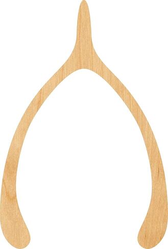 Wishbone Laser Cut Out Wood Shape Craft Supply - 4 Inch in Saudi Arabia