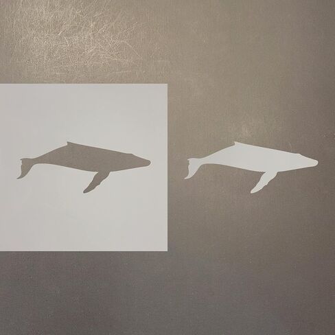 Humpback Whale Reusable Mylar Stencil - Art Craft Supplies 8 Inch in Saudi Arabia