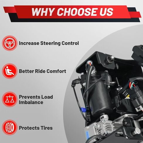 22941806 15254590 20930288 22941806 15070878 Upgraded Air Suspension Compressor Pump Compatible with Cadillac Escalade GMC Yukon Chevrolet Suburban Avalanche Tahoe 2001-2016 in Saudi Arabia