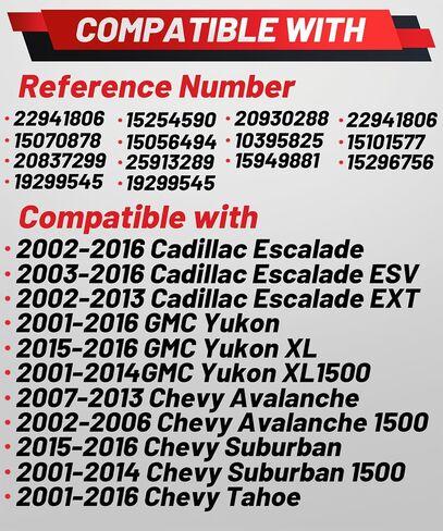 22941806 15254590 20930288 22941806 15070878 Upgraded Air Suspension Compressor Pump Compatible with Cadillac Escalade GMC Yukon Chevrolet Suburban Avalanche Tahoe 2001-2016 in Saudi Arabia