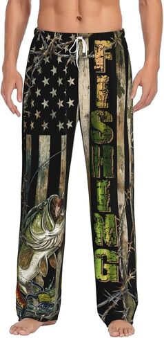 سراويل مضحكة للرجال سروال بيجاما لطيف ناعم فائقة الوزن سراويل سراويل قاع مع رباط الجيب in Kuwait