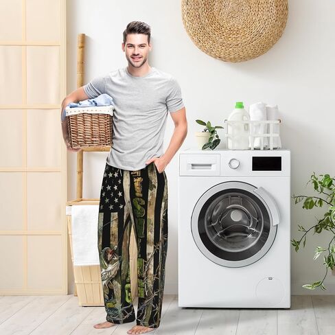 سراويل مضحكة للرجال سروال بيجاما لطيف ناعم فائقة الوزن سراويل سراويل قاع مع رباط الجيب in Kuwait