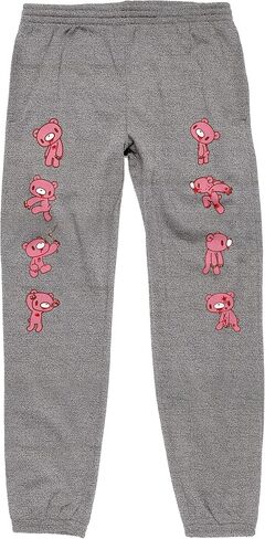 Bioworld Gloomy Bear Character Print Unisex Adult Athletic Heather Gray Sleep Pants in Saudi Arabia