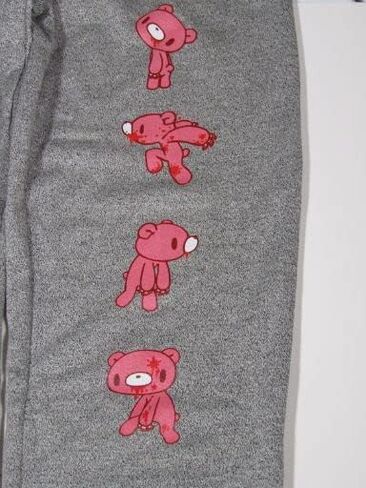 Bioworld Gloomy Bear Character Print Unisex Adult Athletic Heather Gray Sleep Pants in Saudi Arabia