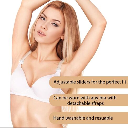 4 Pairs Clear Bra Straps For Women, Transparent Bras Straps Non-Slip Adjustable Bra Strap, Invisible Strap Bras for Women Girls Strapless Wedding Dress in Saudi Arabia