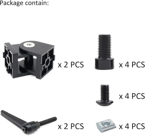6Pcs 1010 120 Degree Angle Bracket 1" x 1" 10 Series Aluminum Extrusion 60deg Joint Connector Brace for Slot 60° Corner Joiner 120deg 1020 1 Inch Extruded Aluminium Profile in Saudi Arabia