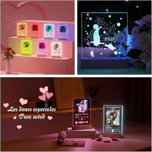 4pcs 6 "قاعدة مصباح LED خشبي ، قاعدة خفيفة مصباح خشبي ملون ، قاعدة مصباح LED قاعدة لايت قاعدة ليلية لفيلم أكريليك ثلاثي الأبعاد الفنية الزجاجية in Kuwait