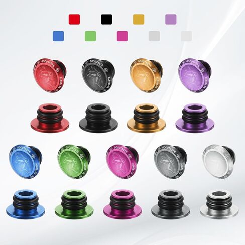 HARFINGTON Bar End Plugs Aluminum Handlebar End Caps Bike Plugs 0.57oz with Matching Rings for MTB Road BMX Fixed Gear Bike, Pink in Saudi Arabia