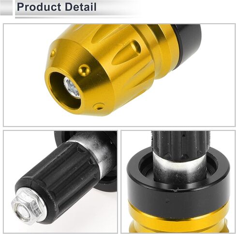 2pcs Motorcycle Bar Ends Plug Universal Handlebar Bar End Caps Aluminum Alloy for 7/8" 22mm Handlebar Gold Tone in Saudi Arabia