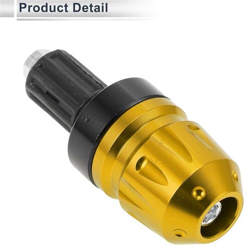 2pcs Motorcycle Bar Ends Plug Universal Handlebar Bar End Caps Aluminum Alloy for 7/8" 22mm Handlebar Gold Tone in Saudi Arabia