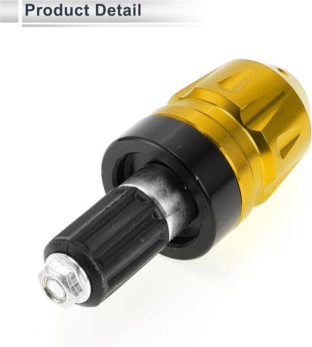 2pcs Motorcycle Bar Ends Plug Universal Handlebar Bar End Caps Aluminum Alloy for 7/8" 22mm Handlebar Gold Tone in Saudi Arabia