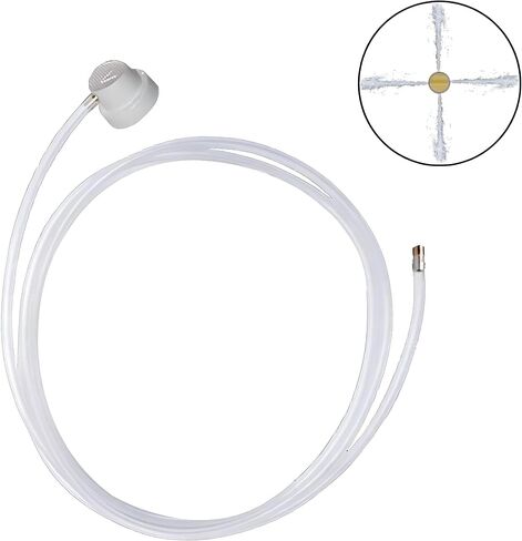2Pcs 360 Degrees Aerosol Spray Nozzle Set, 19.69 Inch Extension Hose, for Male Stem Spray Cans Fluid Auto Car Nozzle Film 2XAerosol Nozzle,4.5mm Extension H3C9 in Saudi Arabia