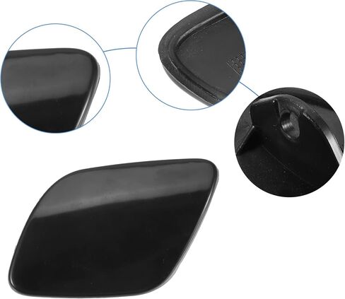ACROPIX الأمامي الأيمن الأيمن الأيمن غطاء غطاء غلاف غسالة غلاف الغسيل المناسبة لفولفو XC60 - حزمة من 2 أسود in Saudi Arabia