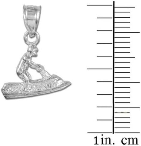 925 sterling Silver 3D Jet Ski Charm in Saudi Arabia