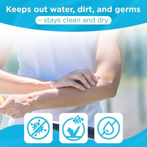 OK TAPE Waterproof Clear Adhesive Bandages, Bulk 160 ct Sheer Assorted Sizes with Individually Wraps for First-Aid Wound Care, Variety Bandage Pack for Minor Cuts & Scrapes - Stays Put in The Shower in Saudi Arabia