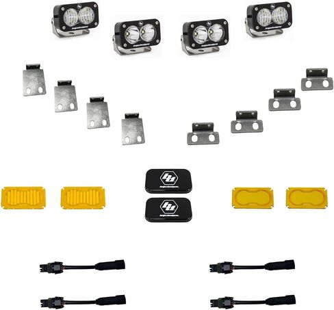 Baja Design S2 Pro LED Dual Fog Pocket Light Light For Ford F-150 Raptor 2021-22 (Multi-Pattern ؛ Clear) in Saudi Arabia