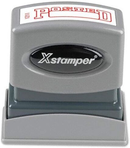 Xstamper 1650 E-MAILED with Space for Initial or Date, Pre Inked Laser Engraved Rubber Stamp, Red Ink, Impression Size: 1/2" x 1-5/8" in Saudi Arabia