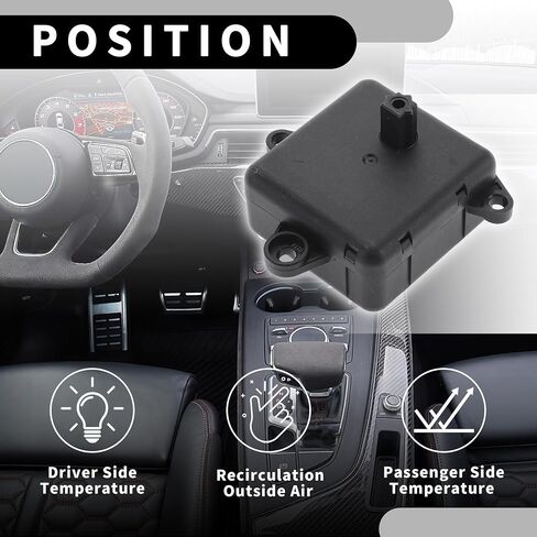 مزيج سخان HVAC محرك مكافحة باب الهواء رقم 15781467 - مشغل باب الهواء للسيارة - لشيفروليه Captiva Sport 2012-2015 بلاستيك أسود - 1 PC in Saudi Arabia