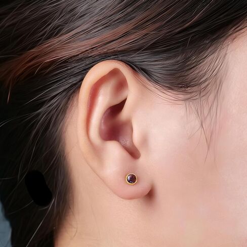 Limerencia 18G Titanium Body Bodich Jewelry ، G23 Hypoallergenic Flat Back Opal tragus tragus cartilage conch medusa medusa stud أقراط للنساء الرجال in Kuwait