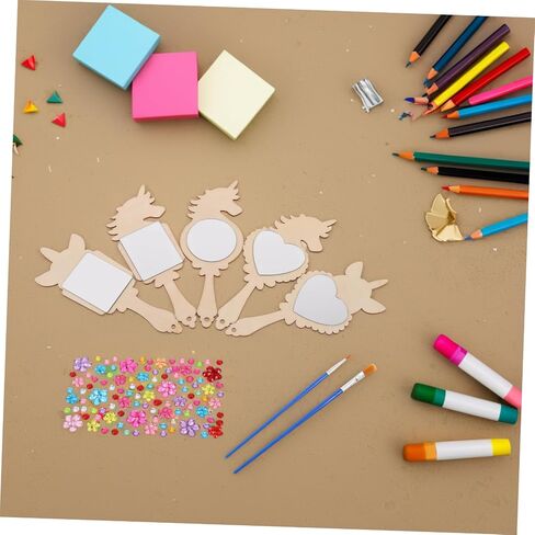 Unfinished Boys and Mirror Wood Mirror DIY Projects for Princess Party Vanity Craft Birthday Favors in Saudi Arabia