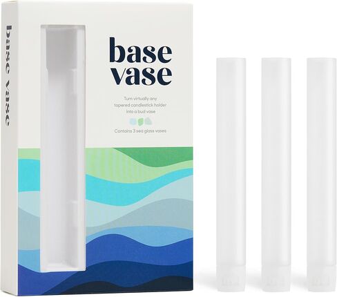 Base Vase (3-Pack) - The Bud Vase That Fits in Taper Candle Holders | Create Floral Arrangements for Tablescapes, Centerpieces, Weddings and Home Decor in Saudi Arabia