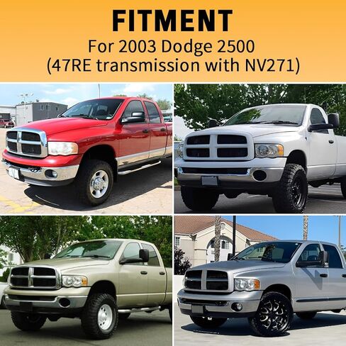 Autovic متوافق مع 2003 Dodge RAM 2500 نقل حالة التحول 47RE الإرسال NV271 in Kuwait