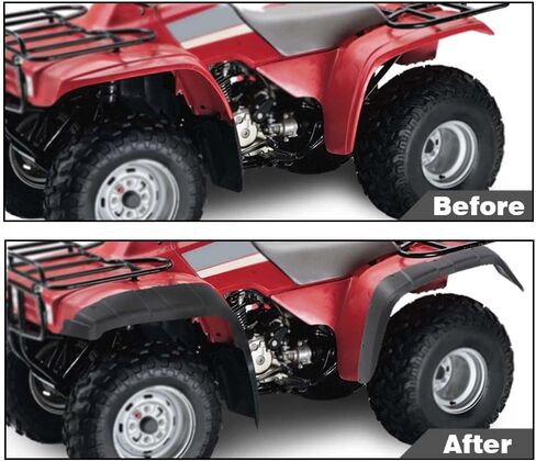 G-Plus Mud Guards Kit 4 PCS متوافقة مع Honda Fourtrax 300 TRX300 / TRX300FW 1996-2000 Mud Flaps Splash Guards in Saudi Arabia
