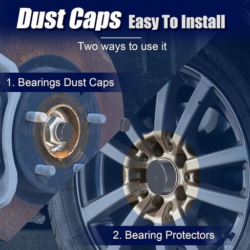 4PCS Bearing Dust Caps, 1.98 Inch Grey Rubber Dust Trailer Wheel Hub Grease Cap Rubber Dust Covers Replacement Bearings Protector Bearings Buddies for Boat Trailer Wheel in Saudi Arabia